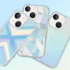 iPhone 13 Kingxbar Streamer Series háromszög mintájú tok többszí-6959003552730 3 kép