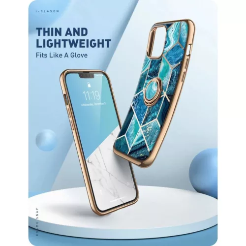 iPhone 13 Pro Max Supcase IBLSN Cosmo Snap márvány mintás tok óce�-843439114494 3 kép