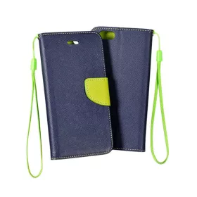 iPhone 13 mini Fancy fliptok sötétkék / lime