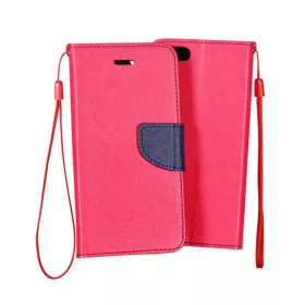 iPhone 13 mini Fancy fliptok sötétkék / pink