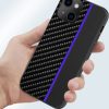 iPhone 13 Pro Max Tel Protect Carbon Tok Fekte / Kék Csík-5900217885344 2 kép