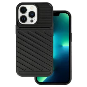   iPhone 13 Pro Max Thunder fokozott védelmet biztosító flexibilis TPU tok fekete