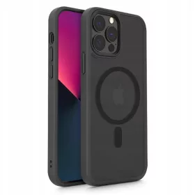  iPhone 13 Pro Max Tech-Protect Magmat Magsafe Tok Matt Fekete
