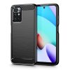 Xiaomi Redmi 10/Redmi Note 11 4G Tech-Protect carbon mintájú TPU tok fekete