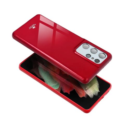 Samsung A22 4G Mercury Jelly szilikon tok piros