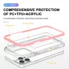 iPhone 13 Pro Acrylic hybrid tok pink / rózsaszín ütésálló anti--1200000029084 5 kép