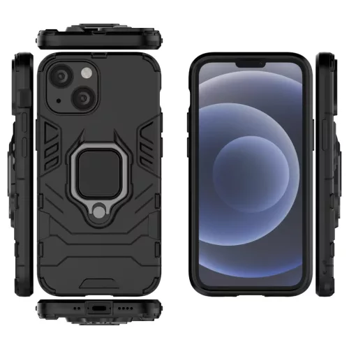 iPhone 13 mini Ring Armor tok kihajtható támasszal fekete-1200000029089 7 kép