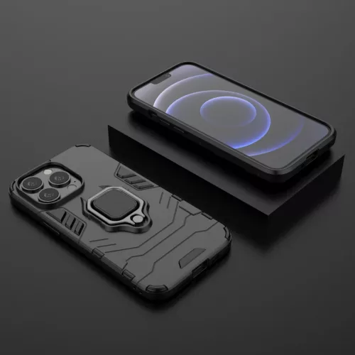 iPhone 13 Pro Max Ring Armor tok kihajtható támasszal fekete-1200000029095 1 kép
