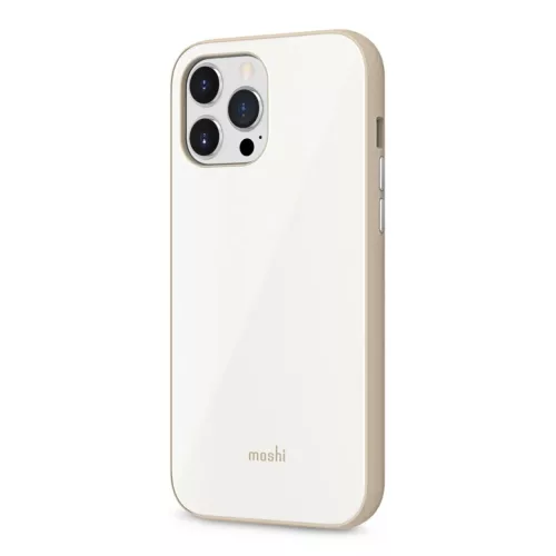 iPhone 13 Pro Max Moshi iGlaze prémium hibrid tok Pearl White-4711064644715 4 kép