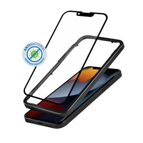 iPhone 13 / iPhone 13 Pro / iPhone 14 Crong Anti-Bacterial 3D Armor Glass 9H kijelzővédő üvegfólia