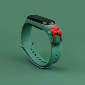Strap Xmas karácsonyi óraszíj Xiaomi Mi Band 4 / Mi Band 3 sötétz-9145576220795 2 kép