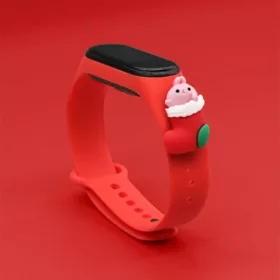 Strap Xmas karácsonyi óraszíj Xiaomi Mi Band 4 / Mi Band 3 piros Mi-9145576220849 1 kép