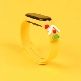 Strap Xmas karácsonyi óraszíj Xiaomi Mi Band 6 / Mi Band 5 sárga h-9145576221068 1 kép