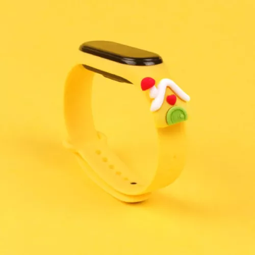 Strap Xmas karácsonyi óraszíj Xiaomi Mi Band 6 / Mi Band 5 sárga h-9145576221068 1 kép