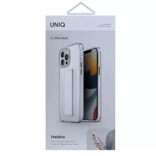 iPhone 13 Pro Max Uniq Heldro tok Átlátszó (Antimikrobiális bevona-8886463678459 4 kép