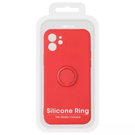 iPhone 11 Pro Vennus Silicone Ring tok piros-5900217888864 1 kép