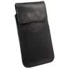 iPhone 13/13 Pro / 12/12 Pro Nexeri Flap bőr tok övhöz fekete
