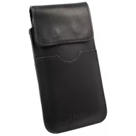   iPhone 13/13 Pro / 12/12 Pro Nexeri Flap bőr tok övhöz fekete