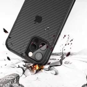 iPhone 13 Pro Sulada Carbon Fibre Hybrid tok fekete-5904161115434 1 kép