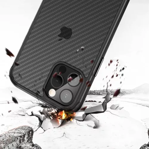 iPhone 13 Pro Sulada Carbon Fibre Hybrid tok fekete-5904161115434 1 kép