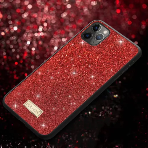 iPhone 13 Pro Sulada Dazzling Glitter tok piros-5904161115694 4 kép