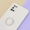 Samsung Galaxy A22 5G Szilikon tok hátlapi gyűrűvel világos szürk-5900495929358 8 kép