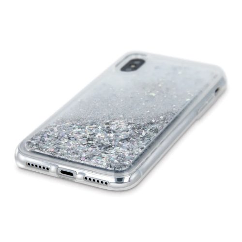 Samsung Galaxy S21 Plus Liquid Sparkle folyékony flitteres tok ezüst-5900495910875 4 kép