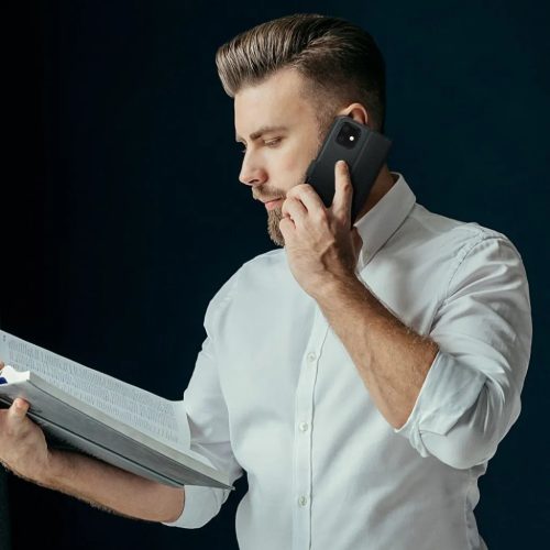 Samsung Galaxy M52 5G Tech-Protect Wallet 2 fliptok fekete