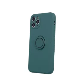iPhone 13 Pro Szilikon tok hátlapi gyűrűvel forest green