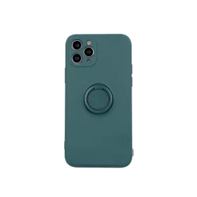 iPhone 13 Pro Szilikon tok hátlapi gyűrűvel forest green-5900495947352 1 kép
