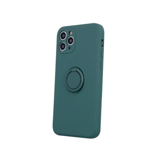iPhone 13 Pro Max Szilikon tok hátlapi gyűrűvel forest green-5900495947369 1 kép
