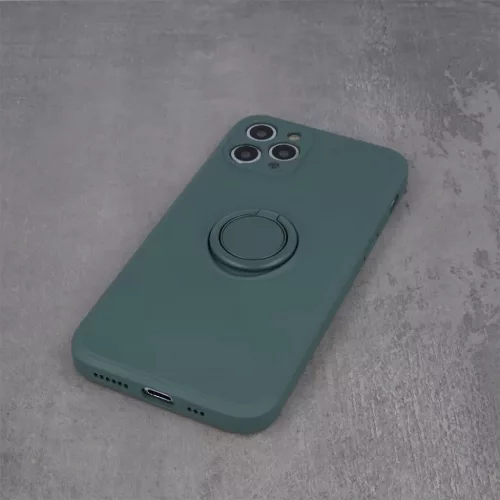 iPhone 13 Pro Max Szilikon tok hátlapi gyűrűvel forest green-5900495947369 2 kép