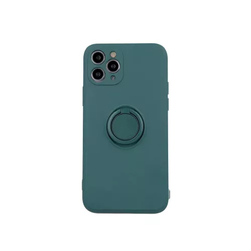 iPhone 13 Pro Max Szilikon tok hátlapi gyűrűvel forest green-5900495947369 5 kép