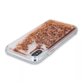 Samsung Galaxy A22 4G Liquid Sparkle folyékony flitteres tok arany-5900495940483 1 kép