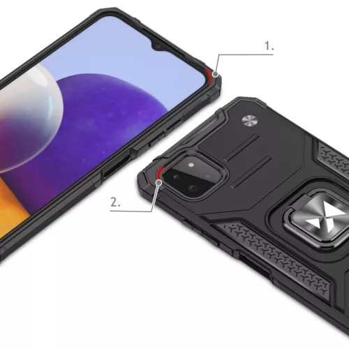 Samsung Galaxy A22 4G Wozinsky Ring Armor Case Kickstand telefontok k�-9111201944893 3 kép