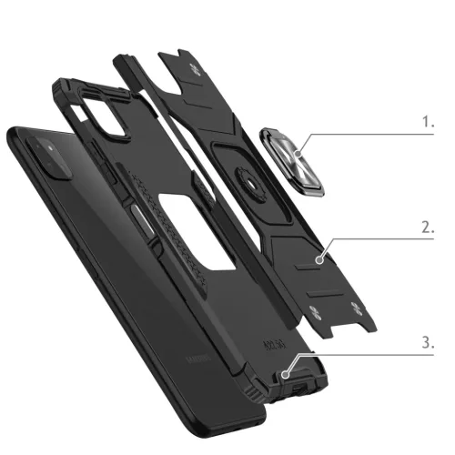 Samsung Galaxy A22 4G Wozinsky Ring Armor Case Kickstand telefontok k�-9111201944893 4 kép
