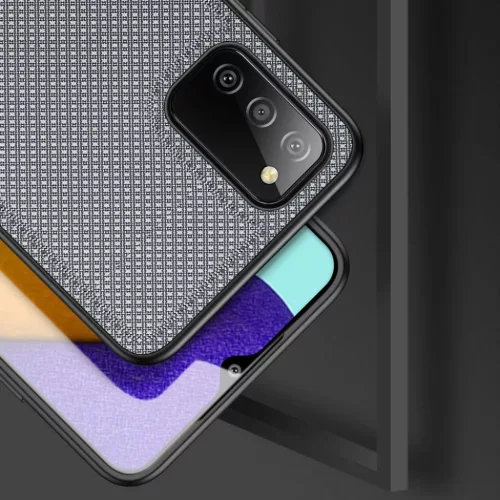 Samsung Galaxy A03S Dux Ducis Fino nylon bevonatú tok szürke-6934913048603 5 kép