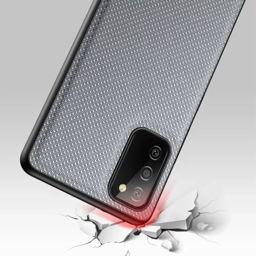 Samsung Galaxy A03S Dux Ducis Fino nylon bevonatú tok szürke-6934913048603 6 kép