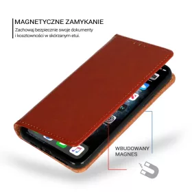 iPhone 13 Pro Max Book Special bőr fliptok barna-5900217880431 2 kép