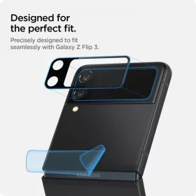 Samsung Galaxy Flip 3 Spigen Optik.Tr kameralencse védő 9H üveg és-8809756649028 1 kép