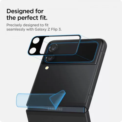 Samsung Galaxy Flip 3 Spigen Optik.Tr kameralencse védő 9H üveg és-8809756649028 1 kép