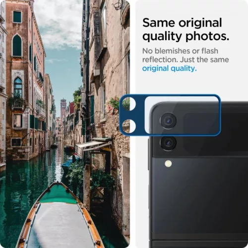 Samsung Galaxy Flip 3 Spigen Optik.Tr kameralencse védő 9H üveg és-8809756649028 5 kép