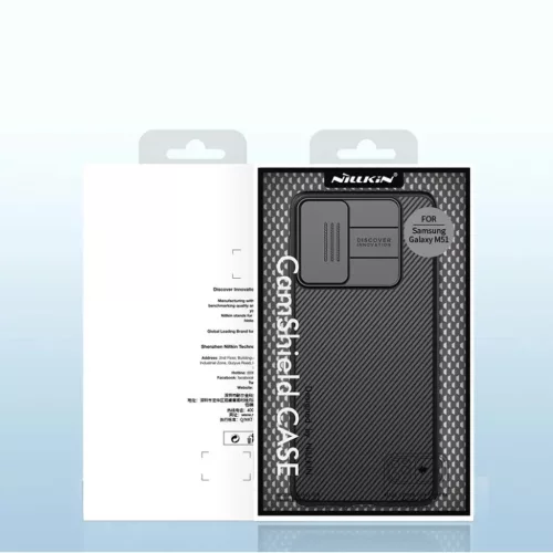 Samsung Galaxy M52 5G Nillkin CamShield tok fekete-6902048231078 8 kép