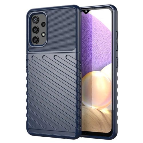 Samsung Galaxy A32 5G Thunder fokozott védelmet biztosító flexibilis TPU tok kék
