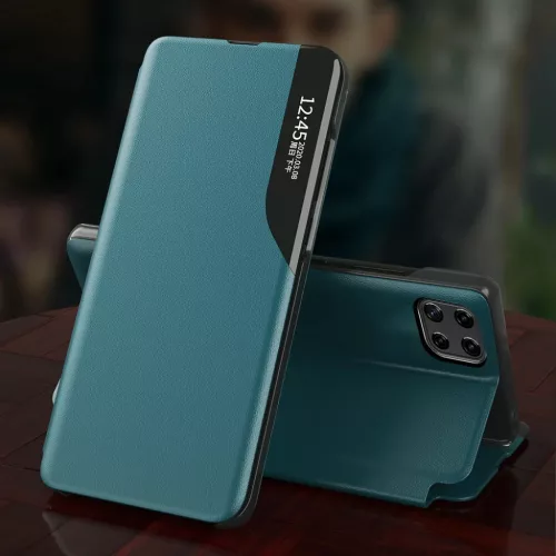 Samsung Galaxy A22 4G Eco Leather View Case intelligens fliptok piros-9145576220207 9 kép