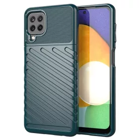  Samsung Galaxy A22 4G Thunder fokozott védelmet biztosító flexibilis TPU tok zöld