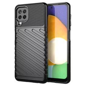   Samsung Galaxy A22 4G Thunder fokozott védelmet biztosító flexibilis TPU tok fekete