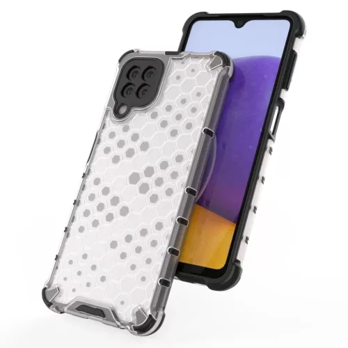 Samsung Galaxy A22 4G Honeycomb armor TPU tok piros-9145576213513 4 kép
