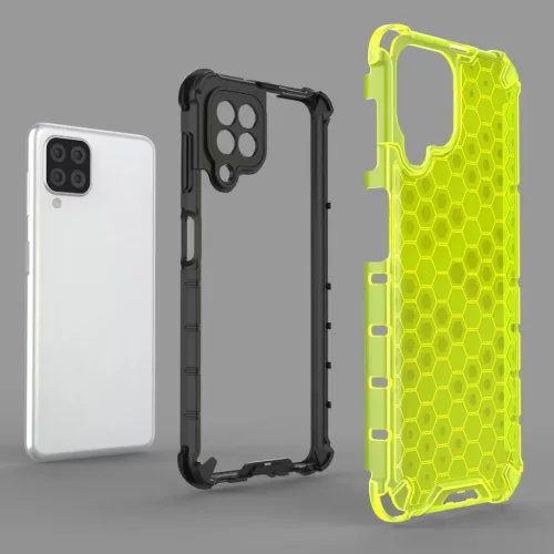 Samsung Galaxy A22 4G Honeycomb armor TPU tok piros-9145576213513 9 kép