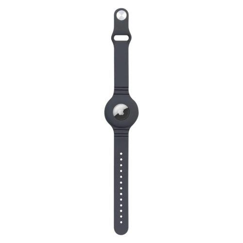 Szilikon Apple AirTag tartó szíj csuklóra szürke-9145576212660 1 kép